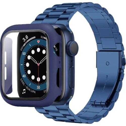 Case + strap for apple watch 6 iwatch band 5 4 SE 44mm 40mm bands case Tempered Glass Screen Protector and Ultra Thin bracelet