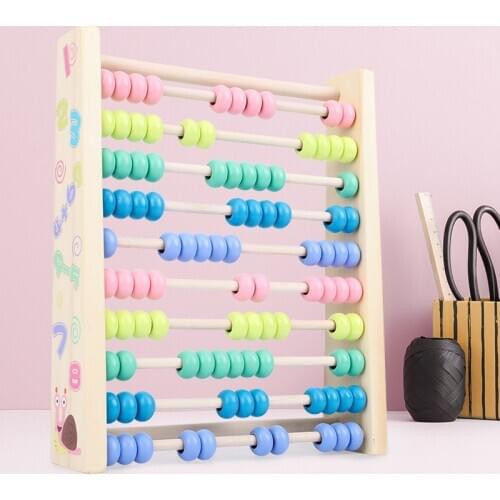 Kids Montessori Wooden Toys Abacus Baby Early Educational Toys Arithmetic Teaching Aids Math Toy Children Gifts