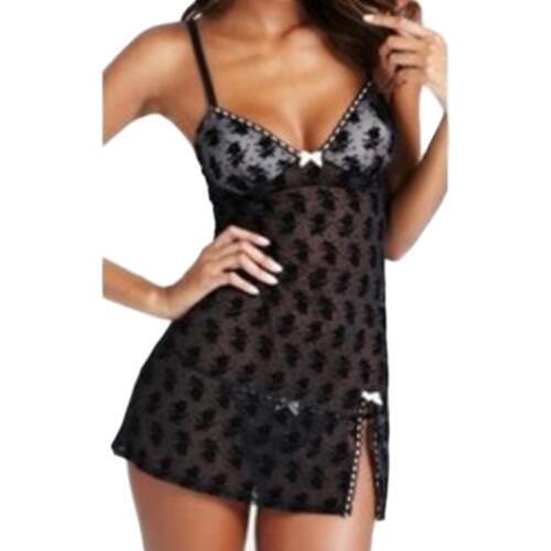 Hot Sale Sexy Lingrie Erotica Rose Pattern Transparent Voile Nightdress Porn Maio Feminino Sexy Costume Fancy Underwear QQ142