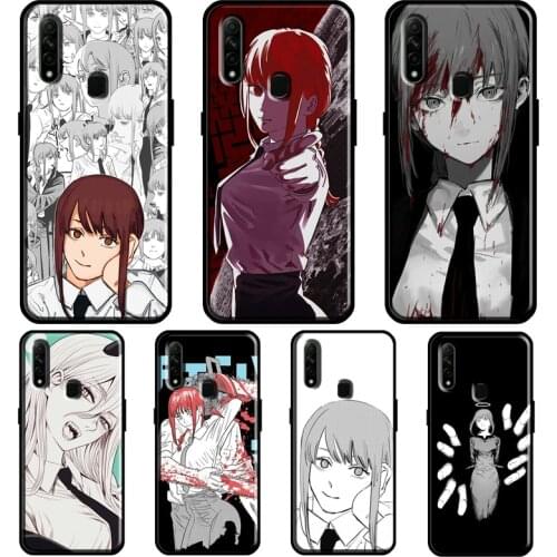 Makima Chainsaw Man Anime For OPPO A5 A9 2020 A31 A53 A52 A72 F7 Reno 2 Z Find X3 Pro A3S A15 A83 A91 A93 Phone Case