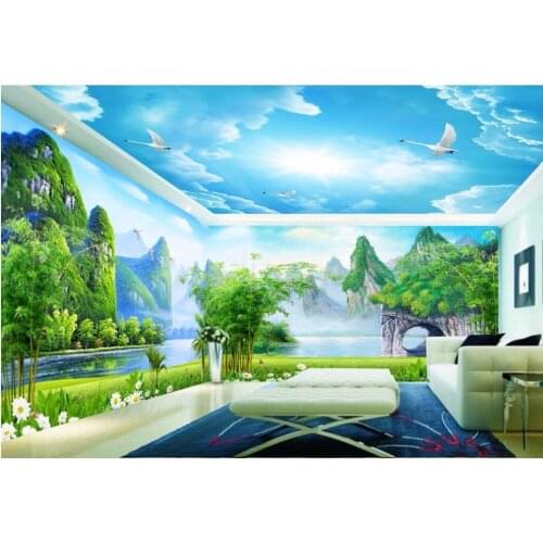 Custom mural photo 3d wallpaper Guilin landscape full house TV backdrop home improvement 3d wall murals wallpaper for wall 3 d