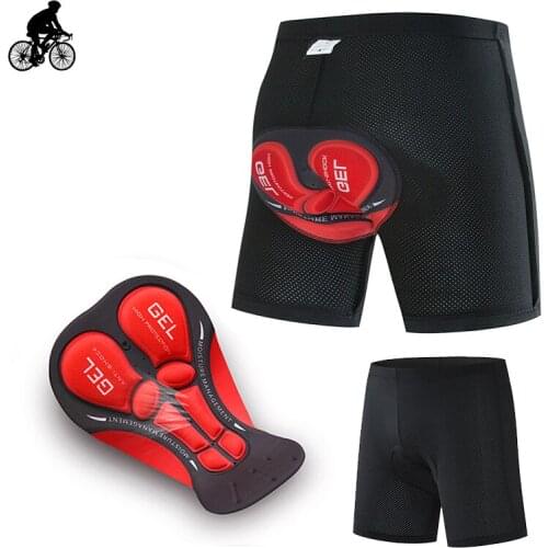 Mountain Bike Underwear Unisex Mtb Cycling Downhill Shorts Shockproof 5D Gel Sponge Pad Breathable Road Riding Bicycle Underpant