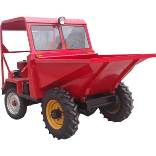 18HP Newest front dump truck engineering diesel construction site Four-wheel bouncing car, concrete transporter