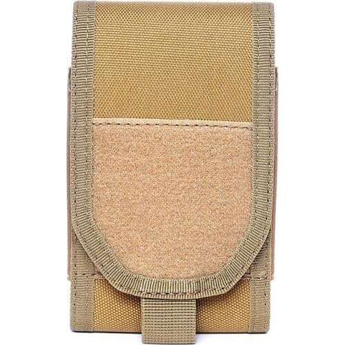 Outdoor Tactical Phone Pouch Molle Belt Clip Bag Waist Case 5.5 Inch Cellphone Holder Men Nylon Hunting EDC Mobile Phone Holster