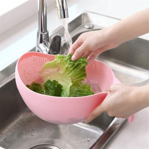 JOYLIVE Strainer Kitchen Gadgets Tools Fruit Vegetable Washing Kitchen Accessories Fruit Bowl Filter Cleaning Plastic Colander