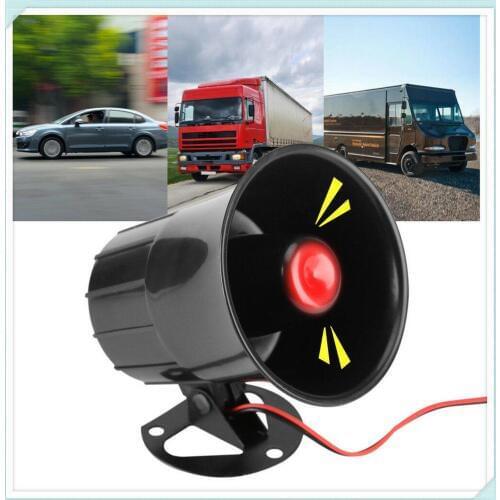 DC12V 15W Wired Loud Horn 110dB Speaker for Car Van Truck Home Alarm System