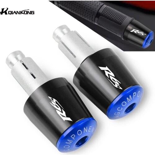 R6S LOGO 7/8mm Aluminum Motorcycle Hand Bar End Handlebar For Yamaha R6S VERSION 2004 2005 2006 2007 2008 2009 Handle Grips Caps