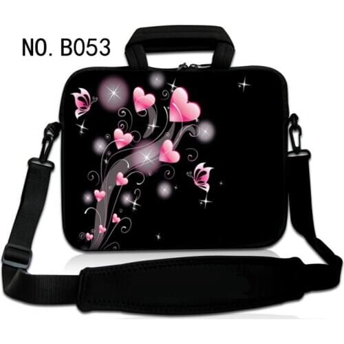 Hearts Laptop Bag 13.3 14 15 15.6 17 Sleeve Waterproof Shoulder Bags Notebook Cover Carrying Case For Macbook Air Pro hp Women