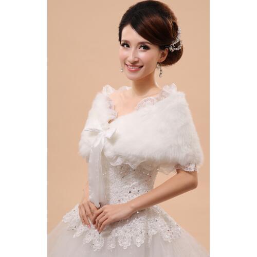 Wedding Outerwear Bride shawl Formal Dress Accessories Bride Cape Autumn Winter Jacket Hot Sell