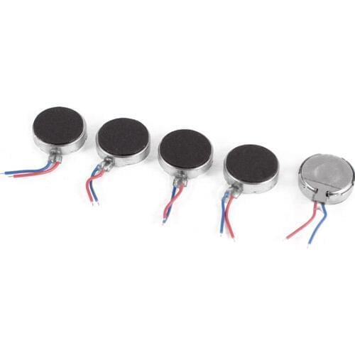 UXCELL(R) High Quality 5Pcs DC 3V 1027 10mm x 3.3mm Coin Mobile Phone Vibration Motor