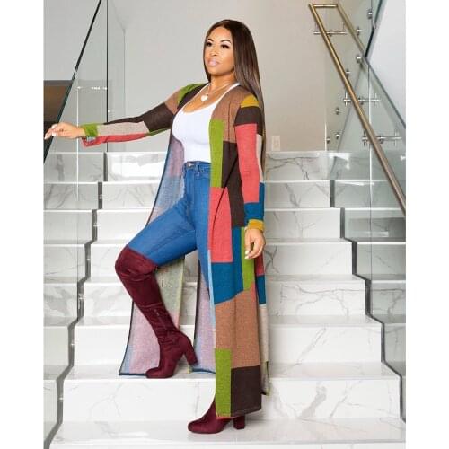 Women Clothes 2020 Autumn Coat Fashion Plus Size Trench Trend Multicolor Print Cardigan Windcheaters Designer Party Russia