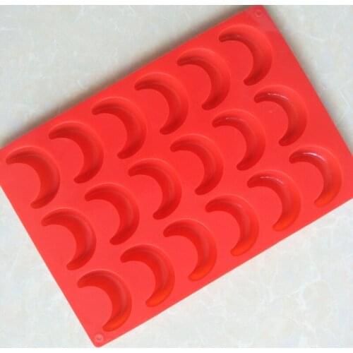 2 Pack Moon Ice Cube Tray Silicone Crescent Moon Mold Moon Pendant Resin Molds X7YC