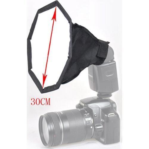 30cm Octagon Flash Diffuser Mini Softbox for Canon for Nikon Speedlite Photo Studio Accessories Soft Box