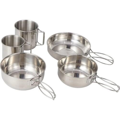 5-piece backpack camping cooker picnic cooker set camping cooker outdoor tableware