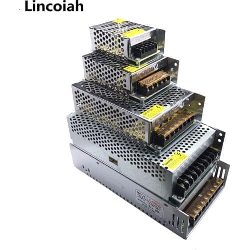 AC 110V/220V to DC 5V 12V 24V Power Supply Adapter Lighting Transformer 1A 2A 5A 10A 15A 20A 30A 40A 50A LED Strip Switch Driver