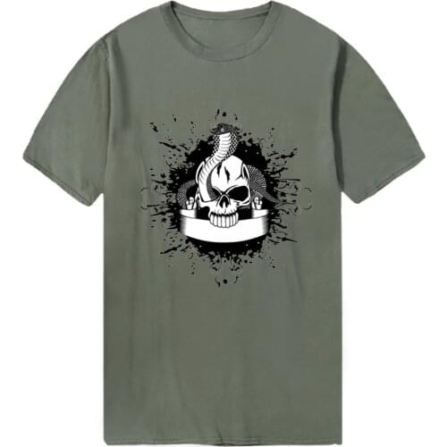 Cool Skull Hip Hop Summer T-shirts Men Fashion Cotton 2020 Tshirts Military Vintage Tees Male Bodybuilding Loose Dadera Hombre