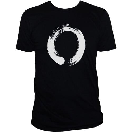 Enso Circle T shirt Zen Buddhism Printed Japanesse Graphic Calligraphy Tee Gift Print T-shirtHip Hop Tee ShirtNEW ARRIVAL tees