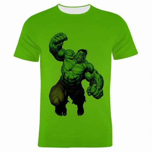 Hulk Graphic T Shirts For Male Marvel 3D Print Cool Summer Boy Girl Kids Tee Shirts Short Sleeve Streetwear Men Women Tshirts