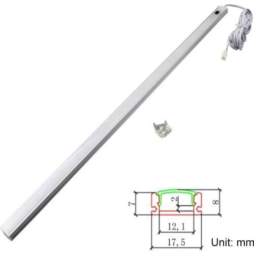 1 meter DC12V 15W IR Body Motion Detector Sensor Led light tube 69leds 1100LM hand scanning wardrobe closet wall Cabinet light