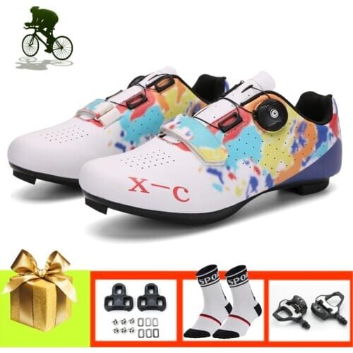 Pro bicycle shoes women men MTB Mountain Bike Sneakers Outdoor Sports Ultralight Zapatillas Ciclismo Self-locking SPD Road shoes