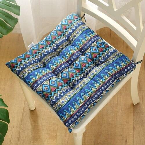 Square Chair Cushion Thicken Seat Mat Floor Seat Padding Modern Printing Office Comfortable Anti-Slip Cushion Home Decor Pillow