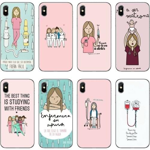 Spain Cartoon Medicine Doctor Nurse Case For Sony xperia L2 C6 XZ1 XZ2 XA1 XA2 Z3 Z4 Z5 Premium compact M2 M4 M5 T3 E3 E5
