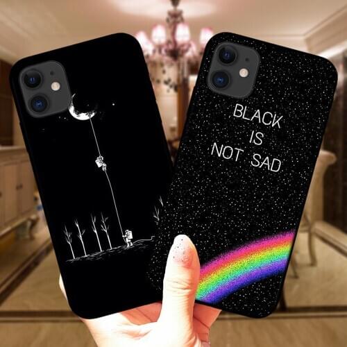 Girl Body Lover Rose Queen Black Soft Silicone Case Cover For iPhone 12 Mini 11 Pro XS Max X XR 6 6S 7 8 Plus 5S SE