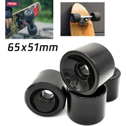 Set of 4 65x51mm 80A skateboard PU wheels 65mm Surf skateboard Street longboard free shipping