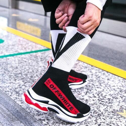 Big V Letter Streetwear Harajuku Men Socks skateboard Cotton Socks Hip Hop Casual Dress Sock for Mens 3pair/lot