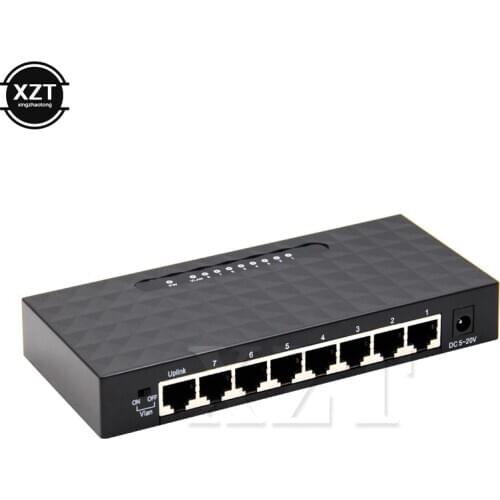 Newest High Performance 10/100Mbps LAN Networking Switches 8-Port Network Switch For Laptop FAST Switch Adapter + Power Plug