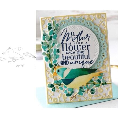 2021 New Bird Metal Cutting Dies Stencil Craft Die Cut Paper Card Make Mould Decoration Template for Scrapbooking Design Model