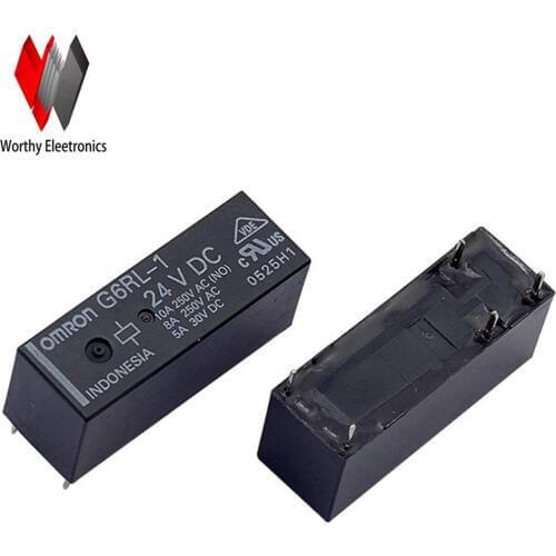 Wholesale 10pcs/lot relay G6RL-1-24VDC