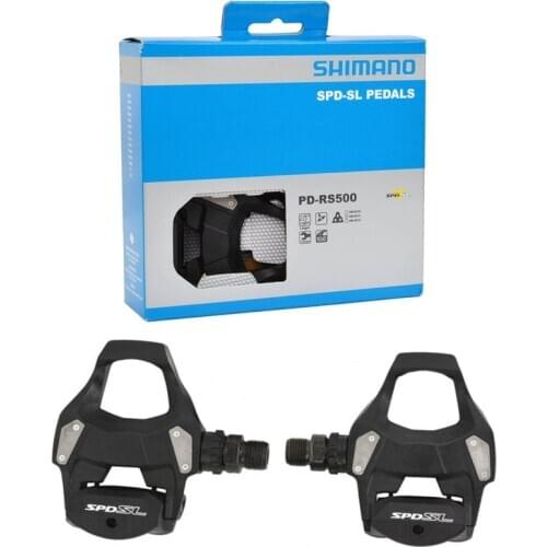 Shimano Pedals SPD-SL PD-RS500 Black/Silver/White Road bicycle pedals bike self-locking pedal