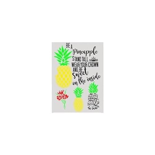 Pineapple Layering Stencils for Diy scrapbook/photo album Decorative Embossing coloring,painting stencil,home decor