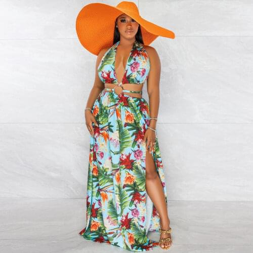 2021 New Arrival Famous Brand Dress Print Bandage Slash Neck Strapless Summer Sexy Celebrity Party Maxi Dress Vestidos