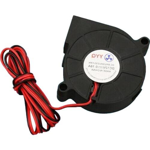 1Pc 12V DC 50mm Blow Radial Cooling Fan Hotend Extruder for RepRap 3D Printer