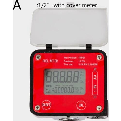 1pc Oil Flow Meter for Diesel gasoline engine lubricating hydraulic oil liquid gauges sensor Gear Flow Meter Counter