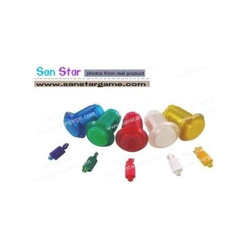 10 pcs of Transparency Illuminated Push Button for Arcade Machine-Game Machine Accessory-Game Machine Parts