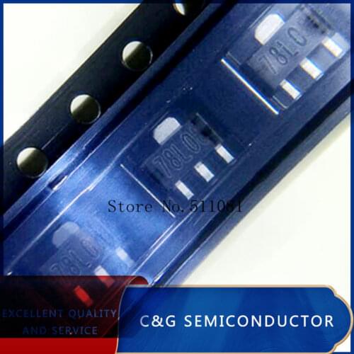 100pcs 78L08 L78L08 8V SOT89 small traistor SMD