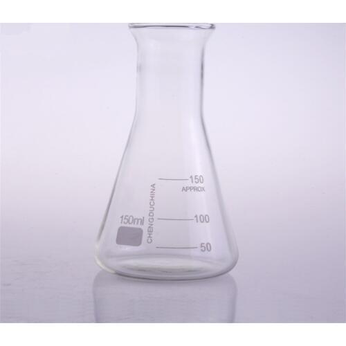 150ml,Glass Erlenmeyer Flask,Glass Conical Flask,Bell Mouth Neck ,Laboratory Glassware