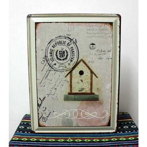 30pcs/lot Metal Sign shabby chic Retro poster metal craft sign home decor office House Bar Vintage iron painting N-76 Mix order