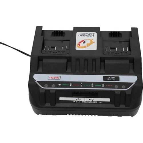 5PCS Dual USB Dual Charger 1.6A For BOSCH 14.4V 18V Li-ion Battery