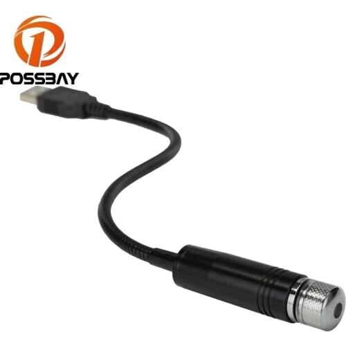 POSSBAY Car Atmosphere Ambient Star Light Interior Decorative Light USB LED Adjustable Multiple Lighting Effects Fit For All Car