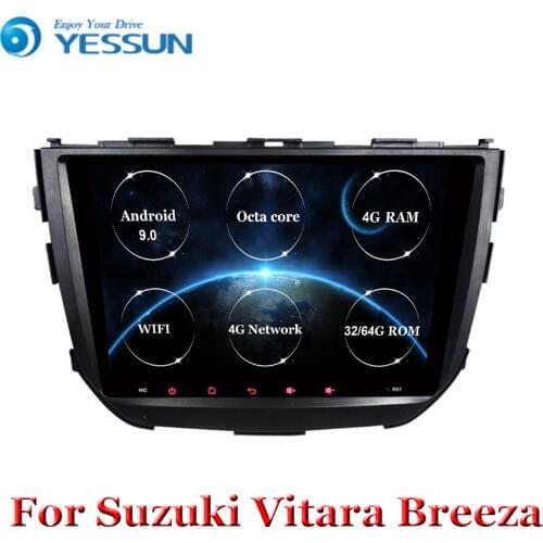 Android 9 With DSP Octa core For Suzuki Vitara Breeza 2015 2016 2017 Full Touch Car radio video player Multimedia GPS navigation