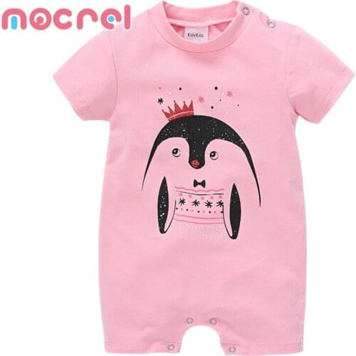 Summer Baby Romper Baby Summer Short-Sleeved Male Cartoon Cotton Baby Clothes Jumpsuit Childrens Wear Girls Clothes Rompers