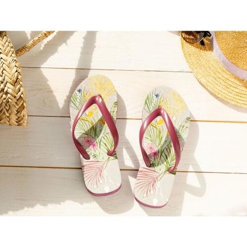 English Home Alfred Decker Beach Slippers Purple Pattern Color Size 36 37 38 39 40 Collection / Tema Summer Thong Fashion Trend