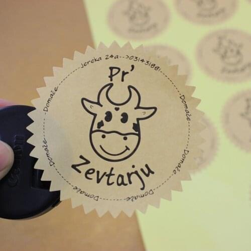 Direct manufacture customized self adhesive size label with high quality and cheap price