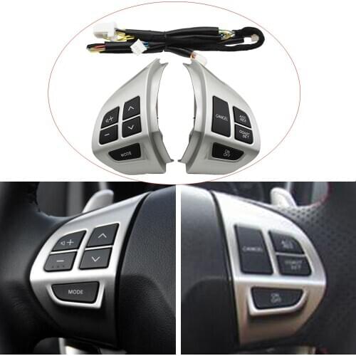 Car styling buttons FOR Mitsubishi ASX Multi-function steering wheel control buttons with wire