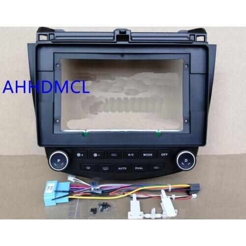 Car Fascia Navigation Fascias Dash Frame Kit For 10" -10.2" Android Multimedia Player For Accord VII 2003 2004 2005 2006 2007