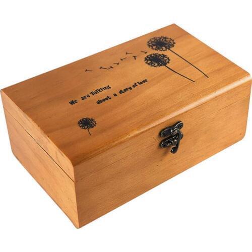 Needle Thread Storage Sewing Box Treasure Box Needle Thread Storage Wooden Box Case Organizer